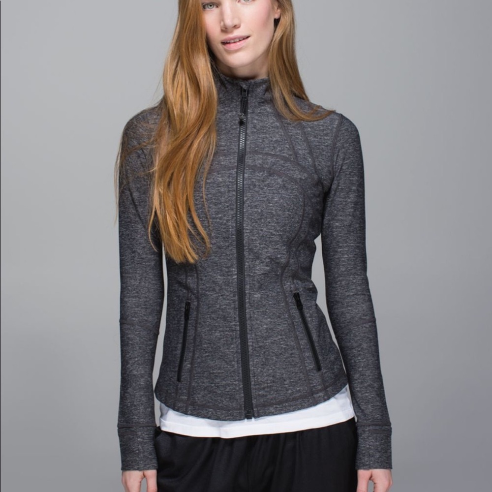 Lululemon Define Jacket Heathered Black Size 4 zip up